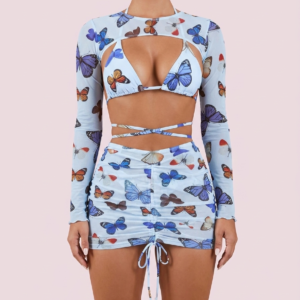 Conjunto estampado mariposa para mujer Woman Power Store Quito Ecuador