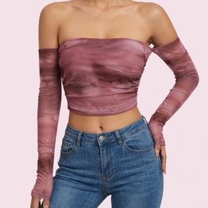 Blusa mesh marmoleada para mujer Woman Power Store Quito Ecuador