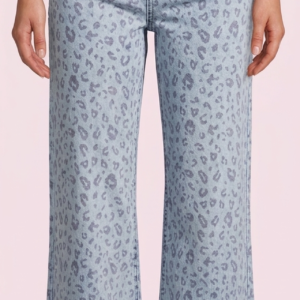 Jeans wide leg animal print para mujer Woman Power Store Quito Ecuador